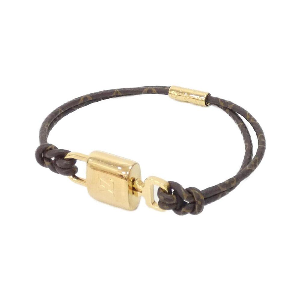 LOUIS VUITTON Brown Monogram Charm Bracelet